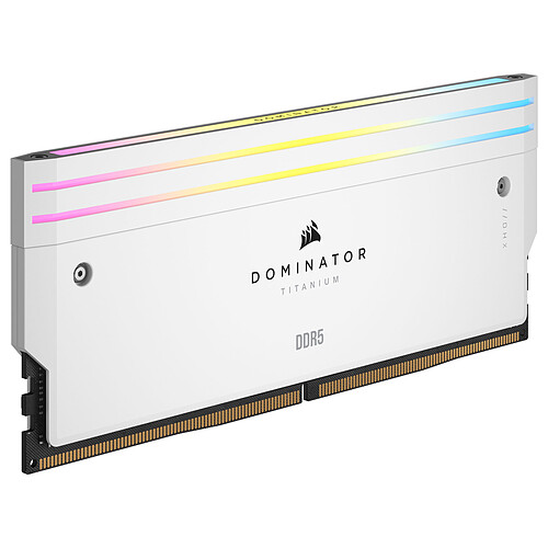Corsair Dominator Titanium DDR5 RGB 64 Go (2 x 32 Go) 6000 MHz CL30 - Blanc – Image 3