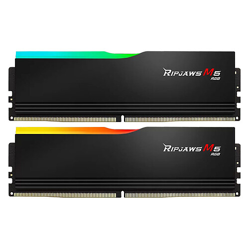 G.Skill Ripjaws M5 RGB 32 Go (2 x 16 Go) DDR5 6000 MHz CL30 – Noir