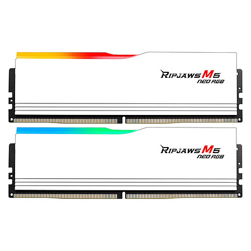 G.Skill Ripjaws M5 Neo RGB 48 Go (2 x 24 Go) DDR5 6000 MHz CL30 – Blanc