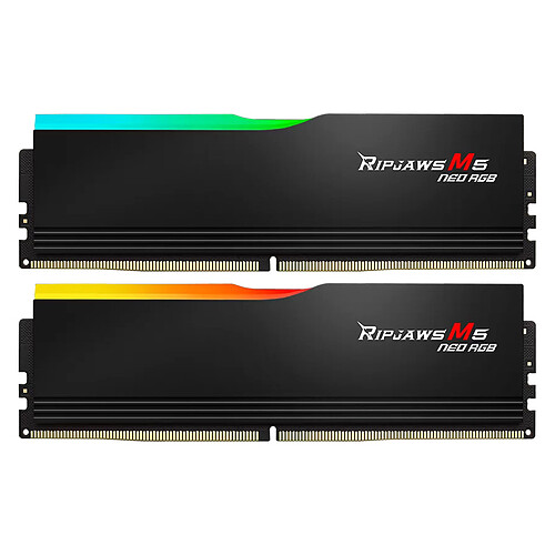 G.Skill Ripjaws M5 Neo RGB 32 Go (2 x 16 Go) DDR5 6000 MHz CL36 – Noir